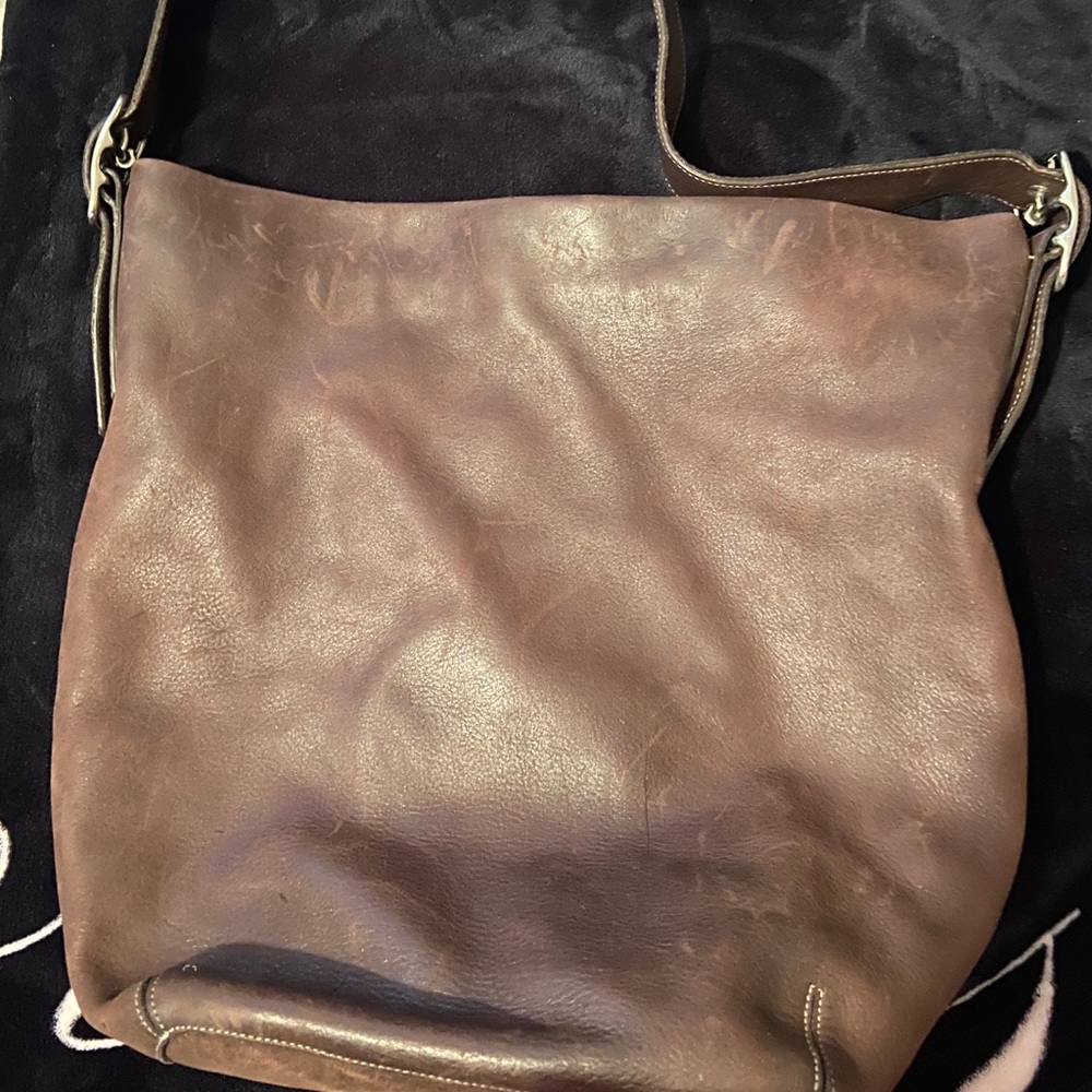 Vintage Genuine Leather Coach Shoulder Bag